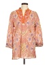 Robert Graham Paisley Orange 3/4 Sleeve Blouse Size M - photo 1