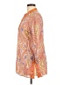 Robert Graham Paisley Orange 3/4 Sleeve Blouse Size M - photo 5