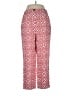 Boden 100% Linen Print Red Linen Pants Size 10 - photo 1