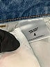 Express Stripes Blue Denim Shorts Size 4 - photo 4