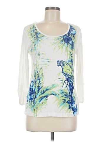 Zenergy by Chico's 3/4 Sleeve T-Shirt (view 1)