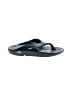 Oofos Black Flip Flops Size 12 - photo 1