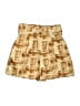 Style Mafia 100% Polyester Print Gold Shorts Size S - photo 1