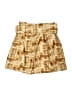 Style Mafia 100% Polyester Print Gold Shorts Size S - photo 2