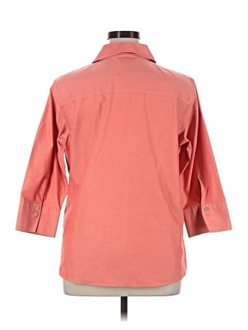 Foxcroft 3/4 Sleeve Button-Down Shirt (view 2)