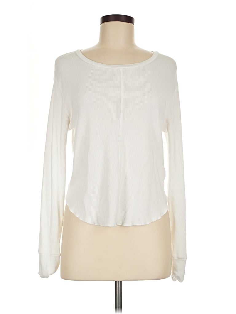 Pre-owned Bobi Long Sleeve T-shirt In Ivory