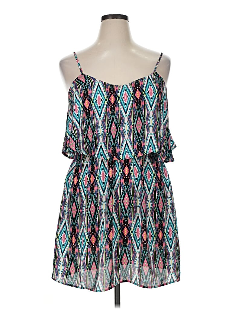 Pre-owned J For Justify Casual Dress In Teal