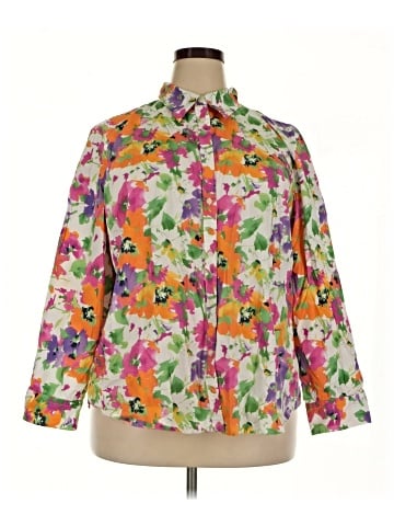 Chaps 3/4 Sleeve Blouse (view 1)