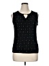 JM Collection Black Sleeveless Blouse Size XL - photo 1