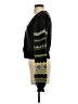 Central Park West Chevron-herringbone Black Cardigan Size Sm - photo 5