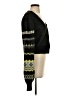 Central Park West Chevron-herringbone Black Cardigan Size Sm - photo 4