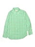 Crewcuts Checkered-gingham Green Long Sleeve Button-Down Shirt Size 6 - 7 - photo 1