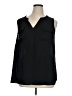 Worthington 100% Polyester Black Sleeveless Blouse Size 1X - photo 1