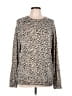 Volcom Animal Print Gold Pullover Sweater Size 12 - photo 1