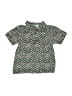 Tea 100% Cotton Polka Dots Green Short Sleeve Button-Down Shirt Size 2 - photo 1