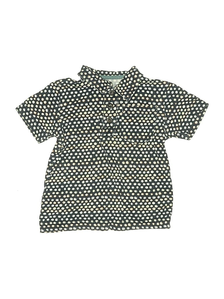 Pre-owned Tea Kids' Short Sleeve Button Down Shirt In Green