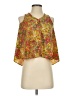 Soprano 100% Polyester Yellow Sleeveless Blouse Size L - photo 1