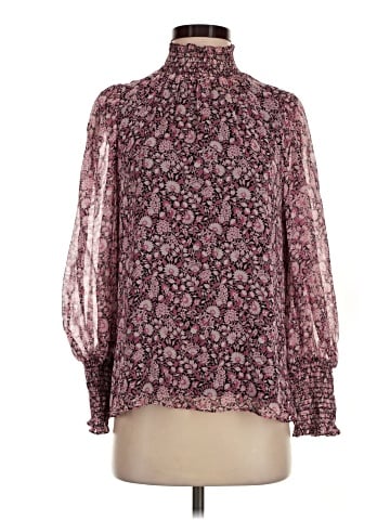 Shoshanna Long Sleeve Silk Top (view 1)