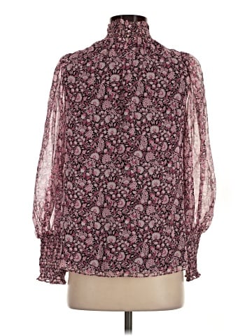 Shoshanna Long Sleeve Silk Top (view 2)