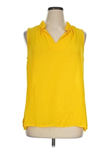 Rose + Olive Sleeveless Blouse (view 1)
