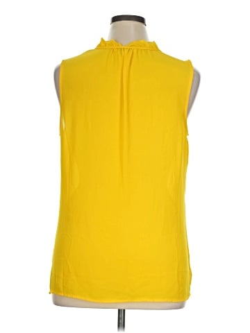 Rose + Olive Sleeveless Blouse (view 2)