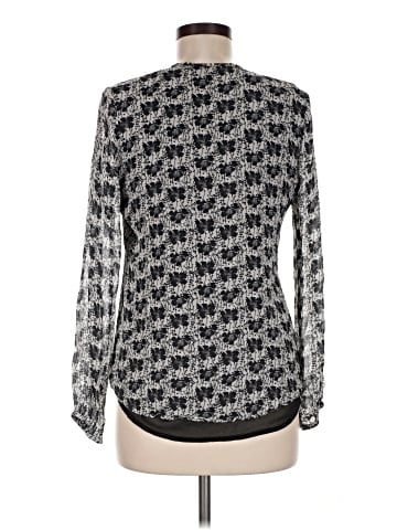 Karina Grimaldi Long Sleeve Silk Top (view 2)