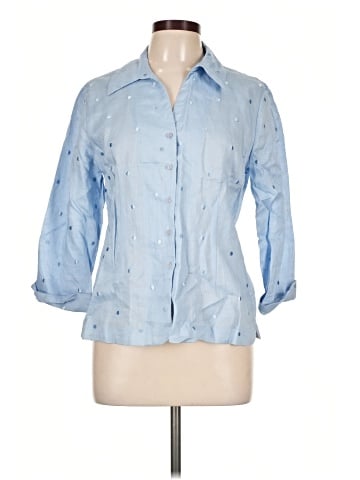 Allison Taylor 3/4 Sleeve Button-Down Shirt (view 1)