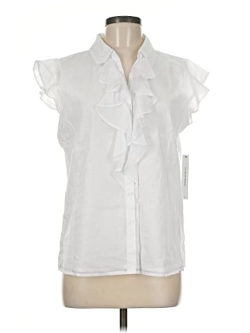 Calvin Klein Short Sleeve Blouse (view 1)