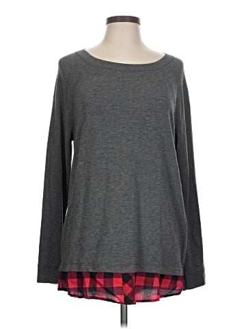 Faded Glory Long Sleeve Top (view 1)
