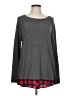 Faded Glory Gray Long Sleeve Top Size L - photo 1