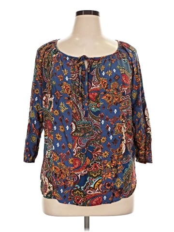 Figueroa & Flower 3/4 Sleeve Blouse (view 1)