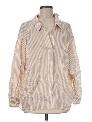 Zara Long Sleeve Button-Down Shirt (view 1)