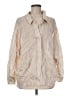 Zara Stripes Tan Long Sleeve Button-Down Shirt Size M - photo 1