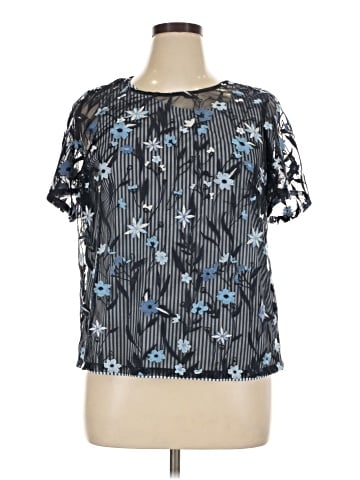 Cj Banks Short Sleeve Blouse (view 1)