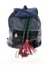 Meredith Wendell 100% Leather Blue Backpack One size - photo 1
