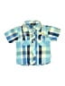 Quad Seven Plaid Blue Short Sleeve Button-Down Shirt 12-18 MO / 18 MO - photo 1