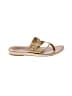 OluKai Gold Flip Flops Size 7 - photo 1