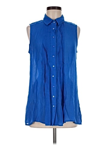 Fever Sleeveless Button-Down Shirt (view 1)