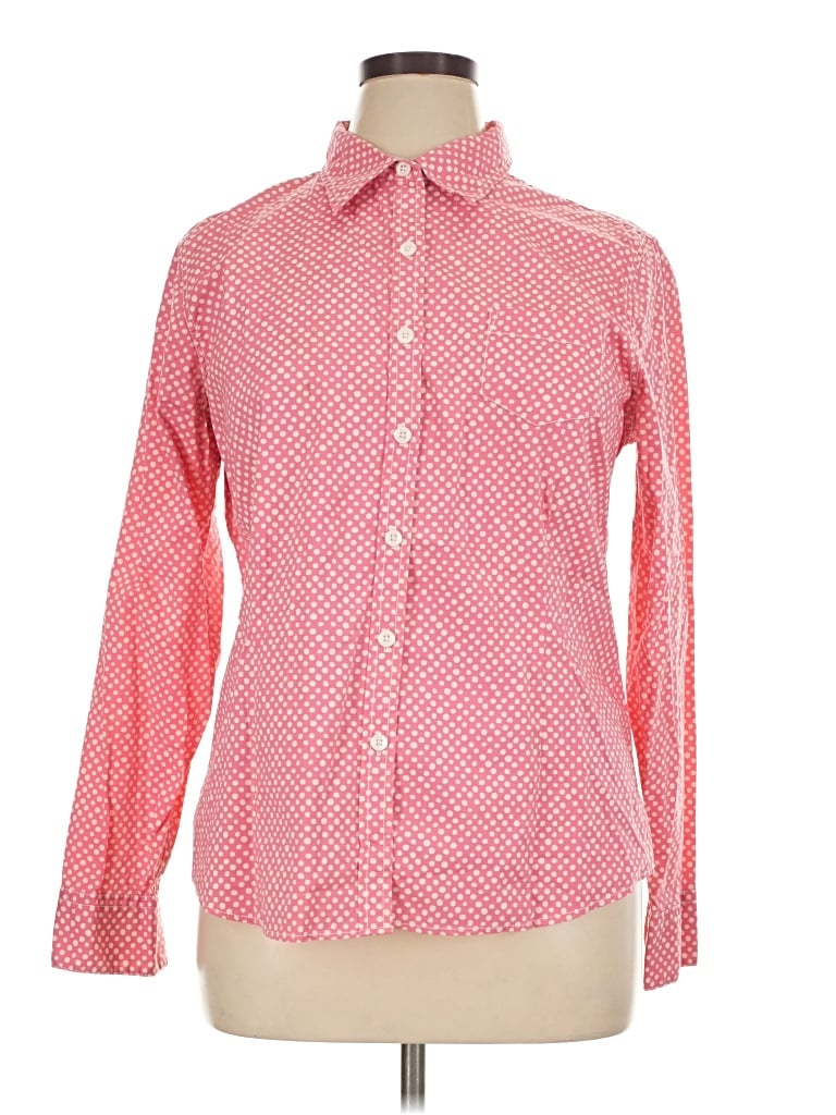 Pre-owned L.l.bean Long Sleeve Button Down Shirt In Pink