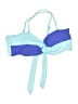 Decree Color Block Blue Swimsuit Top Size L - photo 1
