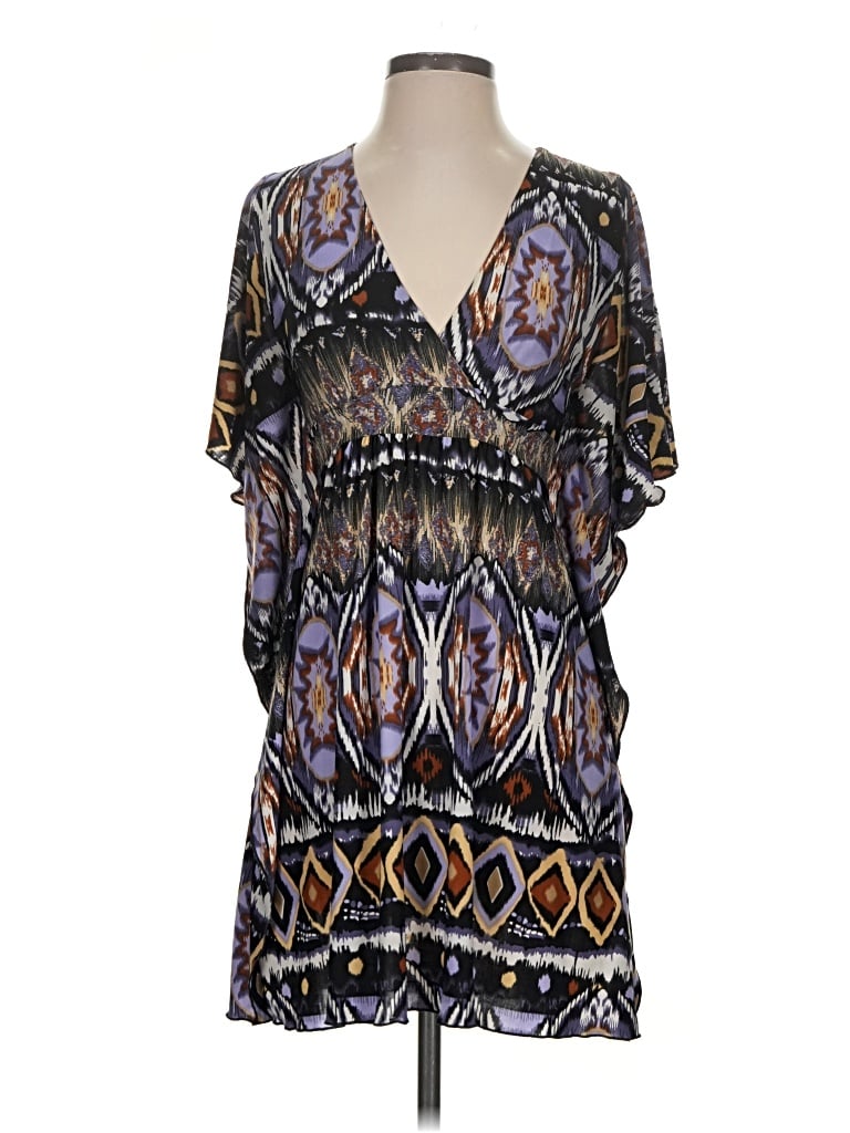 Pre-owned Veronica M Short Sleeve Blouse In Black