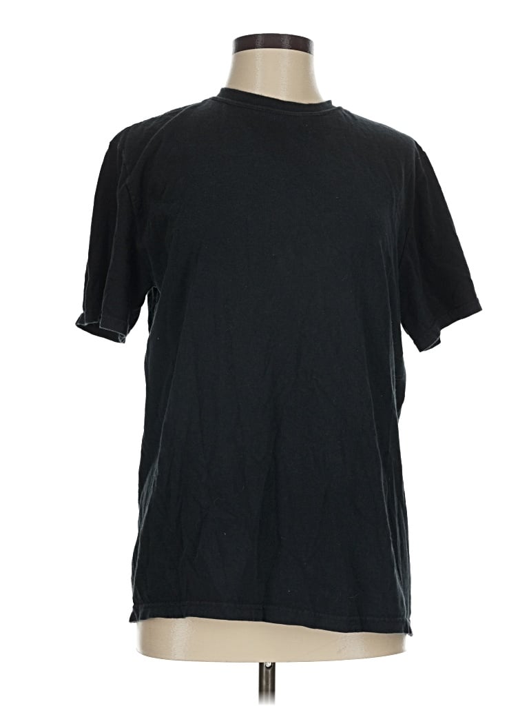 Pre-owned Jerzees Short Sleeve T-shirt In Black