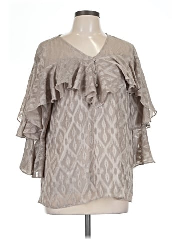 Haute Hippie 3/4 Sleeve Blouse (view 1)