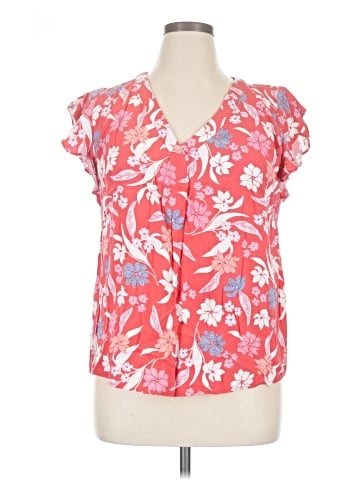 Jones New York Short Sleeve Blouse (view 1)