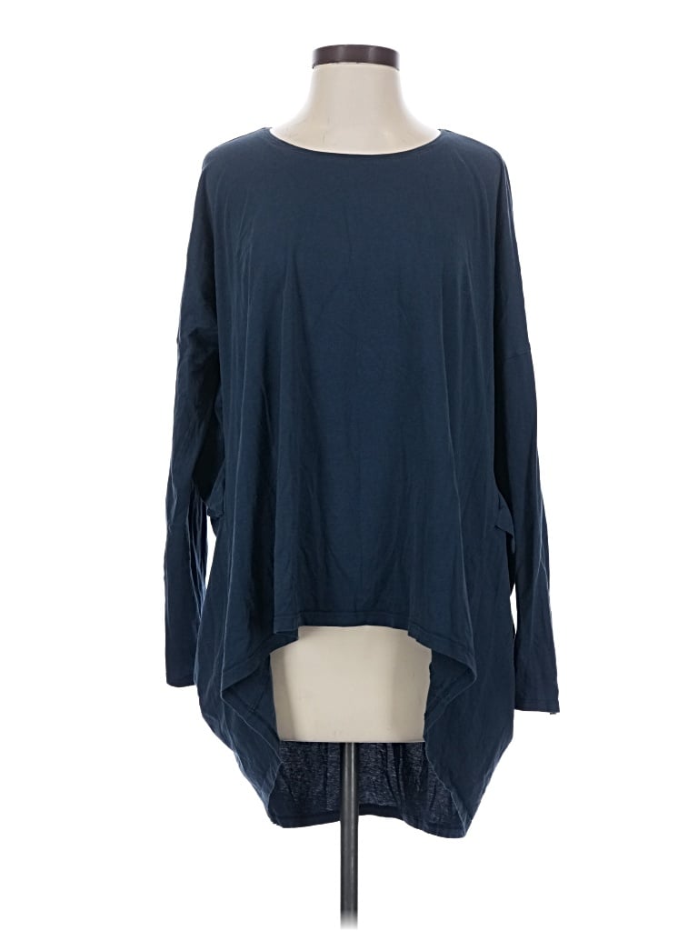 Pre-owned Kowtow Long Sleeve T-shirt In Blue