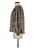 Maurices 100% Polyester Animal Print Ivory Long Sleeve Blouse Size M - photo 5