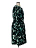 Mossimo 100% Polyester Print Teal Casual Dress Size XL - photo 4