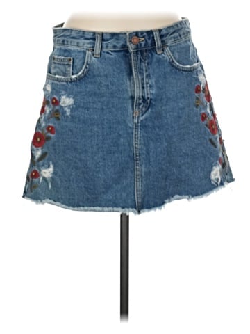 Zara Basic Denim Skirt (view 1)