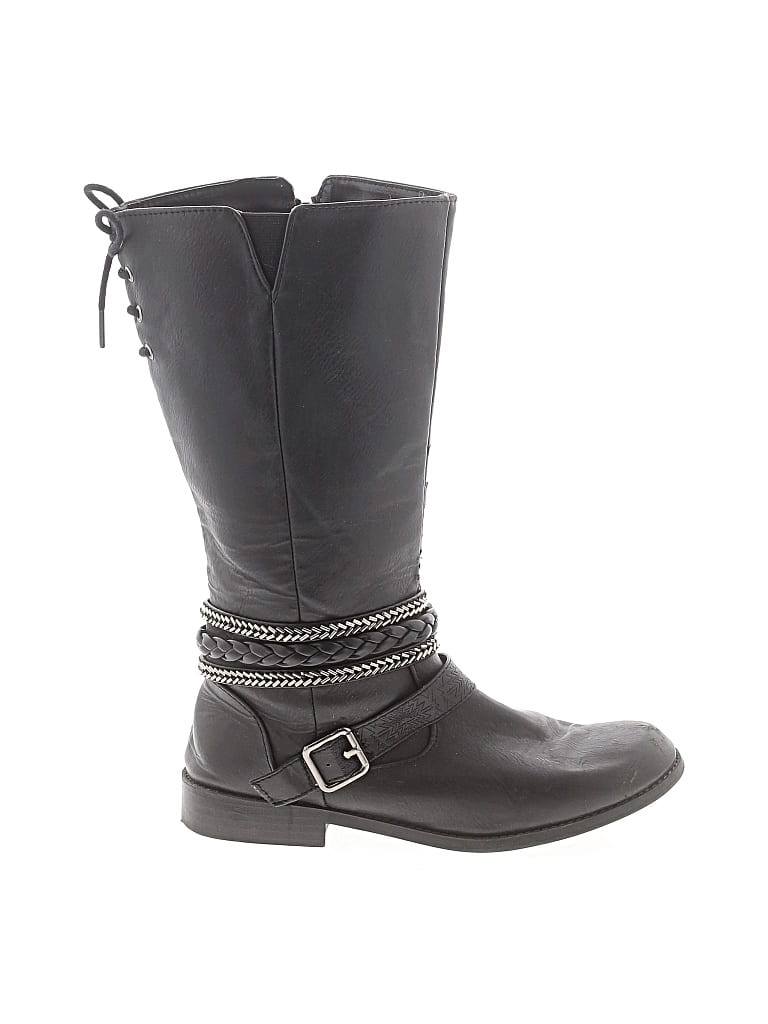 Pre-owned Justice Kids' Boots In Gray