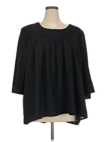 Woman Within 3/4 Sleeve Blouse (view 1)